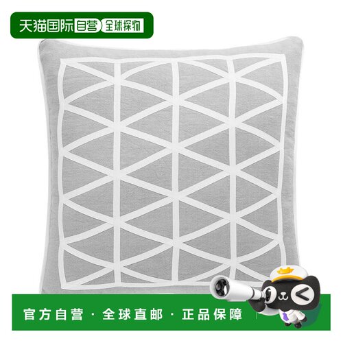 自营Jonathan Adler Positano螺旋枕头-灰色 美国奥莱直发