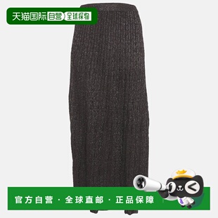 自营M Missoni Burgundy Lurex Knit Maxi Skirt - burgundy 美国