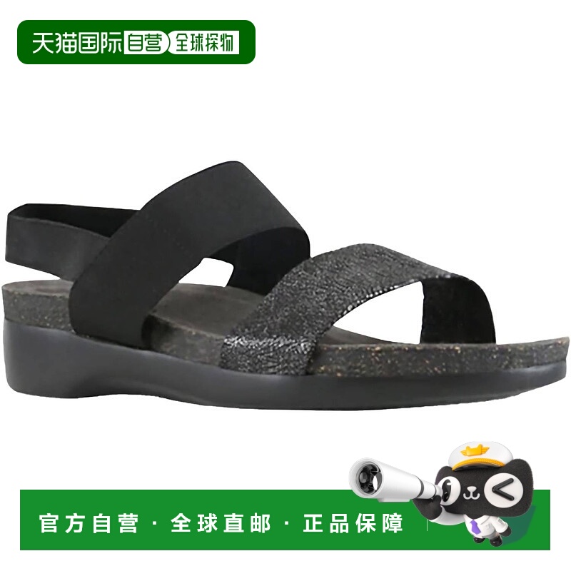自营munroWomen's Pisces Sandals In Black Anthracite - black