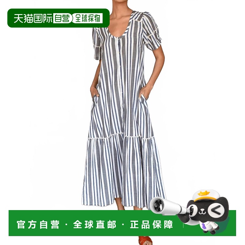 自营emerson fry灯笼迷笛连衣裙手织条纹-手织条纹 美国奥莱直发