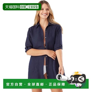 自营Women's Tommy Bahama St. Lucia Boyfriend Shirt Cover Up