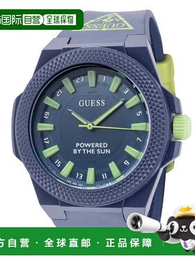 自营Guess Outspoken男式40毫米石英手表-蓝色 美国奥莱直发