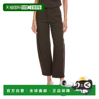 自营DL1961 Miro Brown Blue Stripe Barrel Leg Jean - brown 美