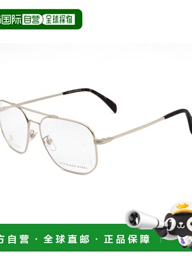 自营David Beckham Men's 57 mm Gold Opticals - gold 美国奥莱