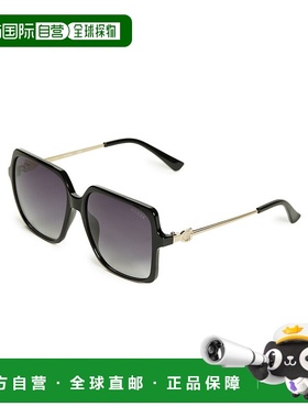 自营guess大方形太阳镜 - 银白色 【美国奥莱】直发