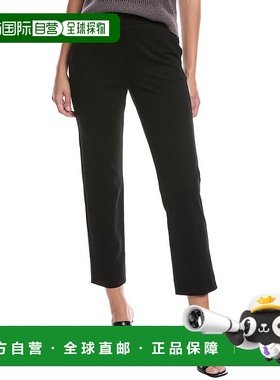 自营 Marella Gemma针织长裤-黑色 美国奥莱直发裤子女装直筒裤