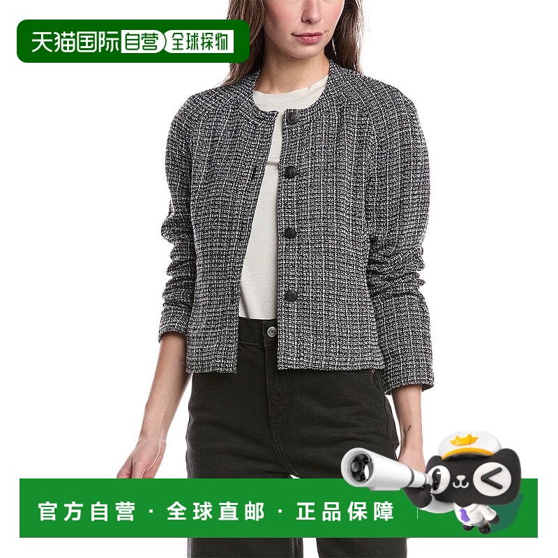 自营 rag & bone Marisa 粗花呢夹克 - 黑色 美国奥莱直发外套