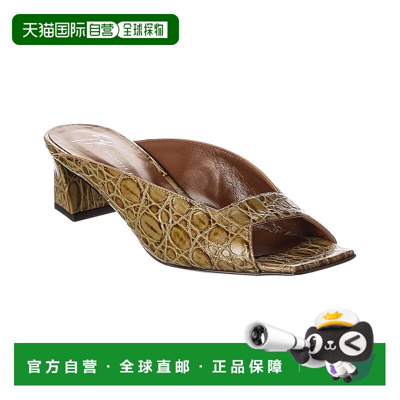 自营Giuseppe Zanotti Mya 45 Croc-Embossed Leather Sandal - b