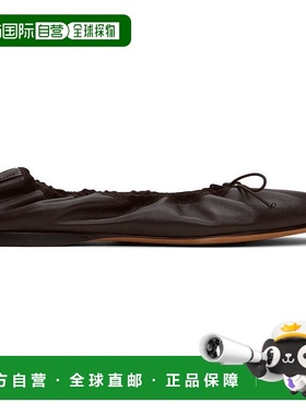 1h可退 【美国直邮】The Row 深棕色 Awar 芭蕾平底鞋 女鞋 24235