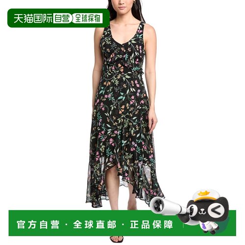 自营Sam Edelman Ruffled Midi Dress - black 美国奥莱直发