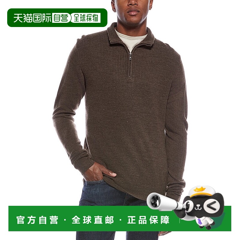 自营WEATHERPROOF VINTAGE Soft Touch 1/4-Zip Mock Neck Sweate