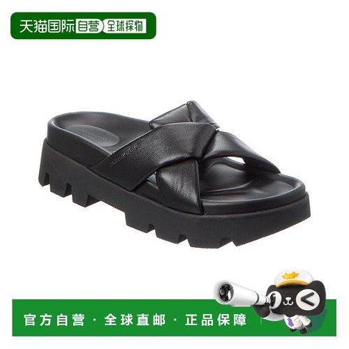 自营salvatore ferragamo菲拉格慕Air Lug皮革凉鞋-黑色 美国奥莱