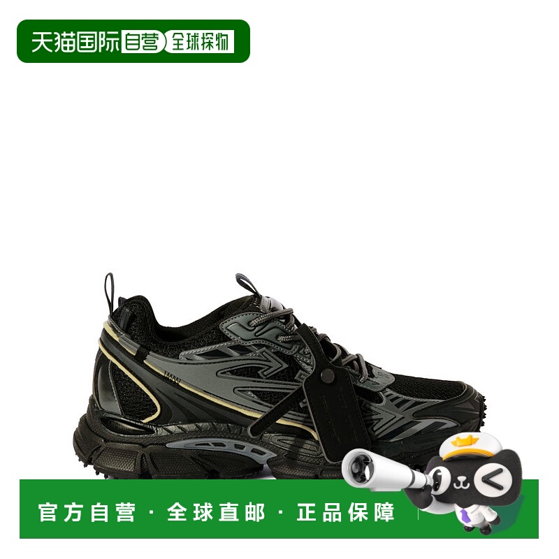 1h可退 香港直邮潮奢 Off-white 男士 黑色 Be Right Back 运动鞋