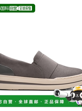 自营灰色纺织品中的Clarks Audreigh Eve-深灰色 美国奥莱直发