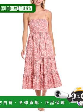 自营 Tori Richard Chase The Sun Lilith Maxi连衣裙-粉红色 美