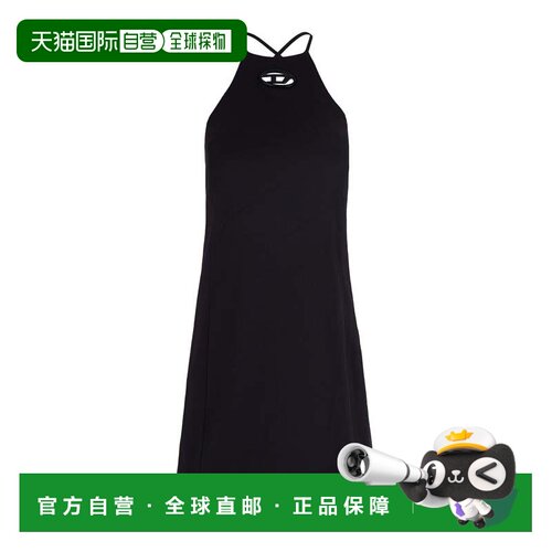自营dieselD-Elma Dress in Black - black 美国奥莱直发连衣裙