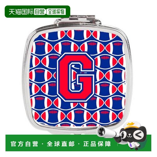 自营Carolines Treasures CJ1076-GSCM 字母 G 足球哈佛深红正品