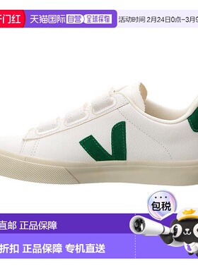 自营VEJA Women's Recife Logo Sneaker, Extra White/Emeraude G