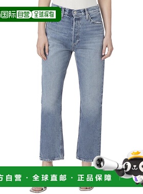 自营PAIGE Billy Costar High Rise Slim Straight Leg Crop Jean