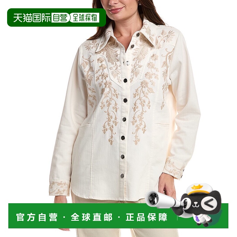 自营Johnny Was Western Seamed夹克-蓝色 美国奥莱直发