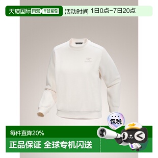 加拿大直邮始祖鸟EMBLEM女款户外宽松休闲套头衫圆领抓绒卫衣