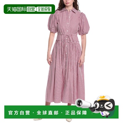 自营Rebecca Taylor Poplin Shirtdress - red 美国奥莱直发