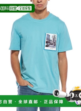 自营Helmut Lang Postcard T-Shirt - blue 美国奥莱直发