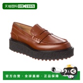 美国奥莱直发乐福鞋 自营 一脚蹬 皮革平台Loafer 棕色 tod sTOD