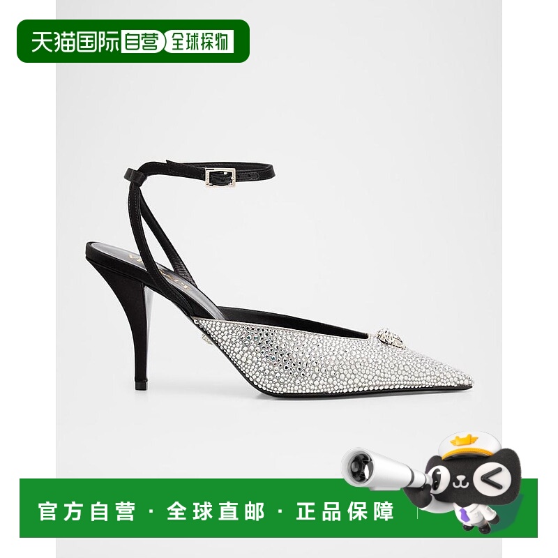 1h可退 【美国直邮】versace/范思哲 女士 时尚休闲鞋水晶高跟鞋