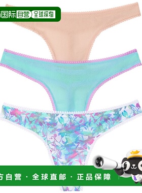自营on gossamerOnGossamer Set of 3 Hip Mesh Thong - multi 美
