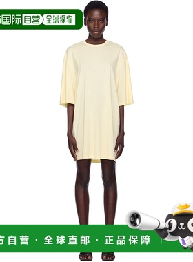 1h可退 香港直邮潮奢 TOTÊME 女士 黄色 Relaxed Tee 连衣裙 253W