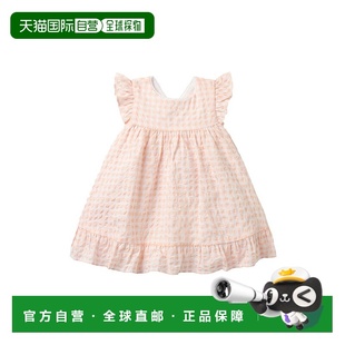 粉红色 自营janie Gingham褶边连衣裙 jackJanie和Jack 美国 and