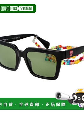 自营 Guess中性款太阳镜-黑色 美国奥莱直发