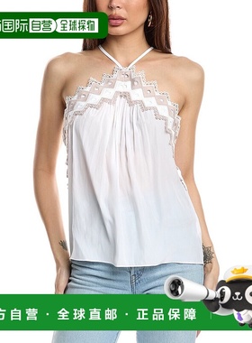 自营 Ramy Brook Tiana 上衣 - 白色 美国奥莱直发性感露背