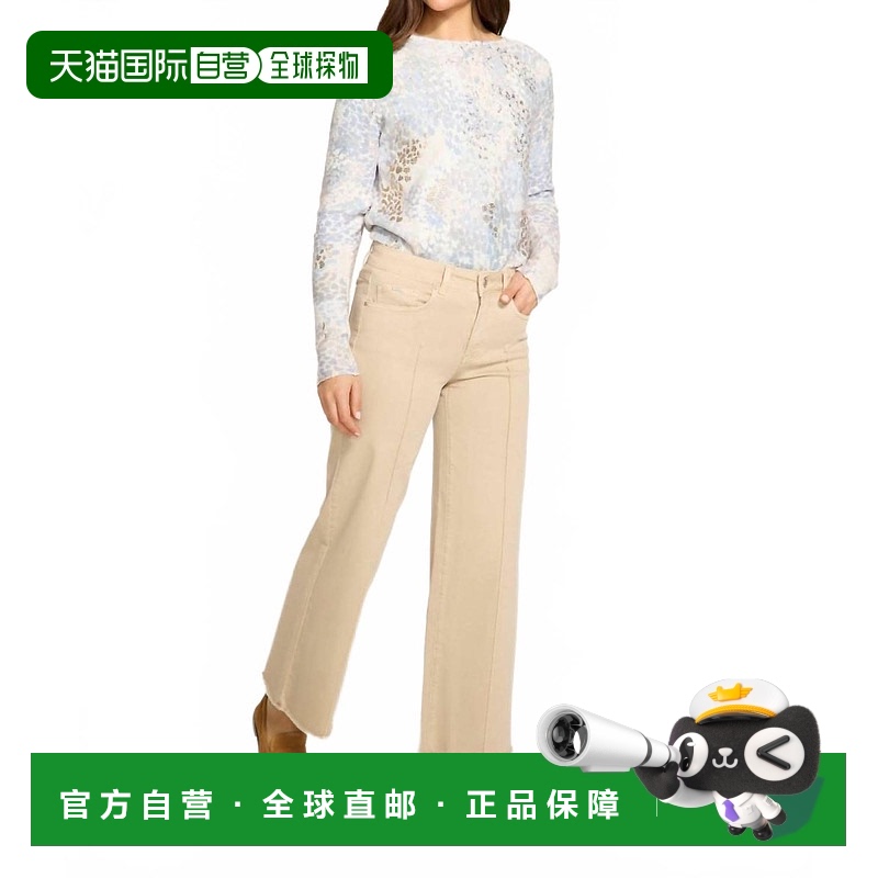 自营 fdjOlivia Pintuck宽脚踝牛仔裤，砂岩材质 美国奥莱直发