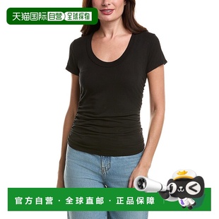 黑色 自营Project Sandrine圆领T恤 美国奥莱直发 Social