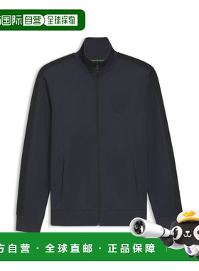 自营bossCrest-logo sweatshirt in a relaxed fit - dark blue