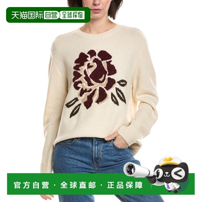 自营Vince Camuto Rose Crewneck Pullover - white 美国奥莱直发