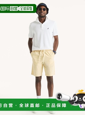 自营 Nautica 男式 9.5 英寸泡泡纱短裤 - culebra 奶油色 美国奥