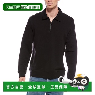 Zip 自营Vince black Terry Pullover 美国奥莱直发 French