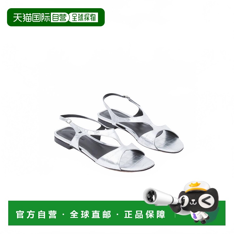 自营 rachel comey女式Mursell平底凉鞋银色 美国奥莱直发