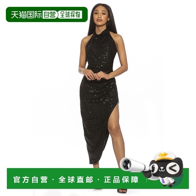 自营 alexia admorJune Sequin Dress - black 美国奥莱直发