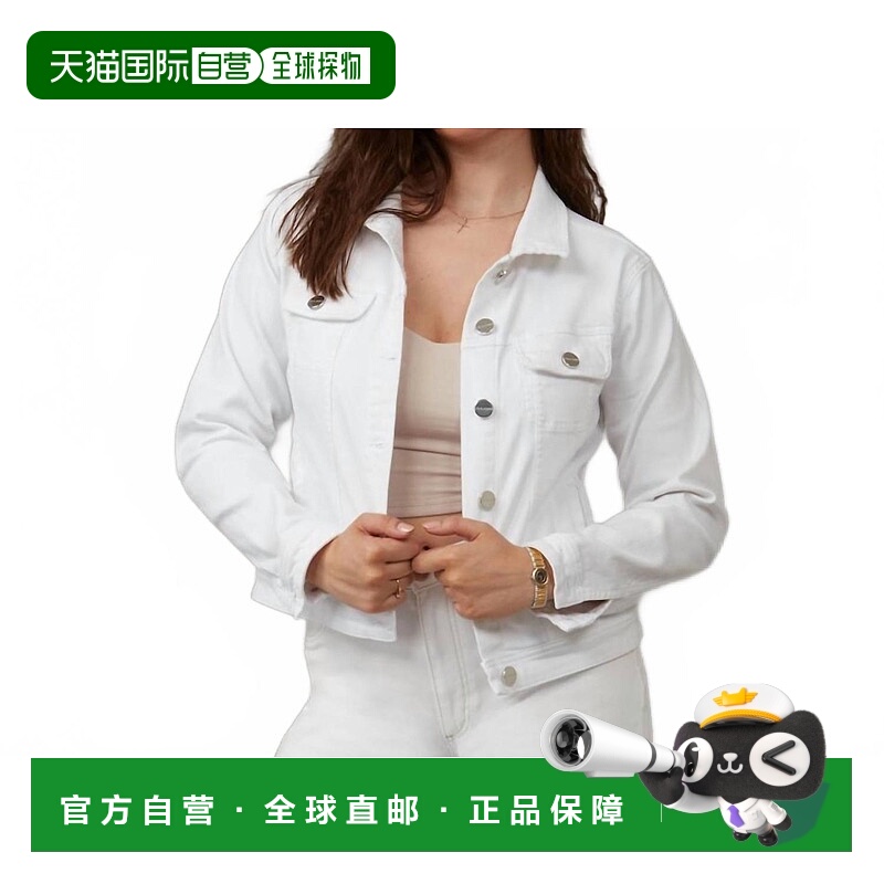 自营lola jeansGabriella Jean Jacket In White - white 美国奥