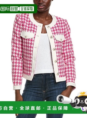 自营 Elie Tahari The Farley Jacket - pink 美国奥莱直发夹克