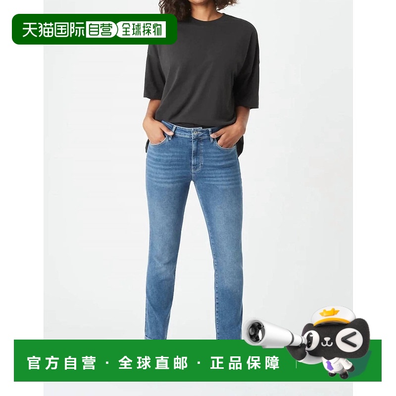 自营 mavi紫色 直 牛仔 裤 在 黑色 复古 - 黑色 复古 美国奥莱直