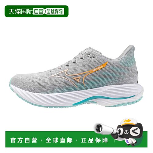 自营Mizuno Wave Rider 28 Harbor Mist/白色J1GD240372女士-灰色