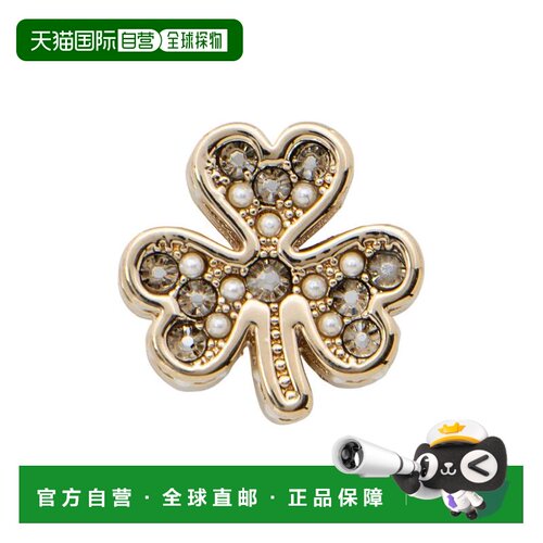 自营Dior My ABCDior Crystal Pearl Clover Badge - gold 美国奥