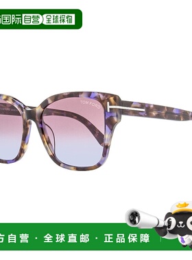 自营 tom ford汤姆福特 女士 Elsa 太阳镜 TF1108 55Z 紫色哈瓦那