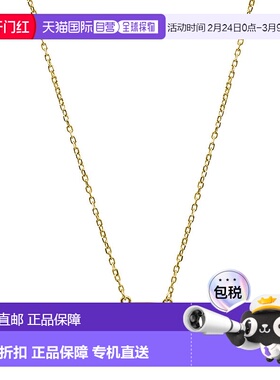 自营 Adornia 九月生日石项链蓝宝石 14k 黄金镀银 - 黄色 - 二月