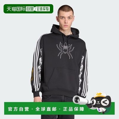 自营Men's adidas Spiders Loose Hoodie - black 美国奥莱直发